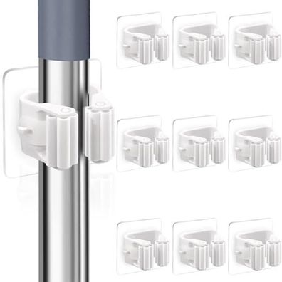 Xianglongy 6er Set Wandbürstenhalter, ohne Bohren, Weiß