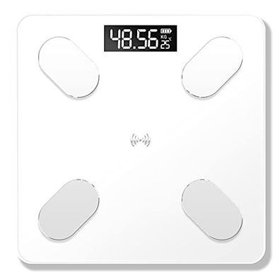 Bluetooth Körperfettwaage, USB, 59 Werte, Sprachfunktion