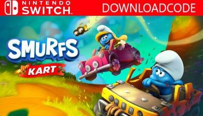 NEU für Nintendo Switch Spiel Die Schlümpfe Kart Game Key Email 24H Download NEW