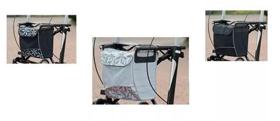 Russka Rollator Tasche Magnetverschluss Einkaufstasche vital Classic Plus carbon