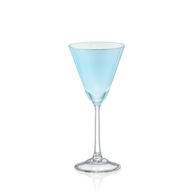 Likörgläser Espresso Martini Praline Mint hellblau Kristallgläser 90 ml 4er