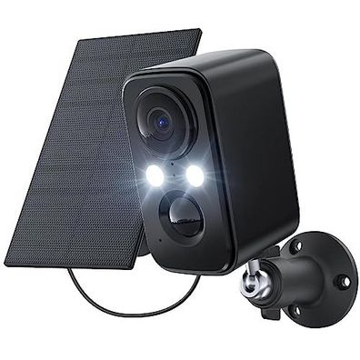 IHOXTX Solar Überwachungskamera, WiFi, IP66, PIR