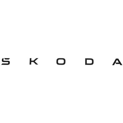 Original Skoda Schriftzug Heckklappe Emblem Buchstaben Logo schwarz 57A853687C041