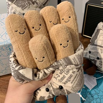 Jellycat Amuseables French Fries weiche Stoffpuppe Geschenk Beschrankt