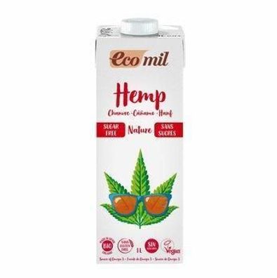 EcoMil 6x EcoMil Bio Hanfdrink Zuckerfrei 1l