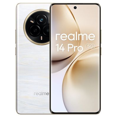 12 GB RAM 512 GB ROM 50 MP Sony IMX882 OIS Realme 14 Pro 5G Smartphone Weiß