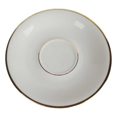 Untertasse Winterling Marktleuthen Unbestimmten Formen Goldrand Elfenbein
