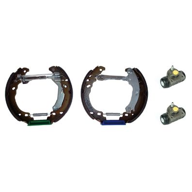 Bremsbacken hinten Kitvormontiert+ABS für Panda 169 500 Bosch Bendix 77365085