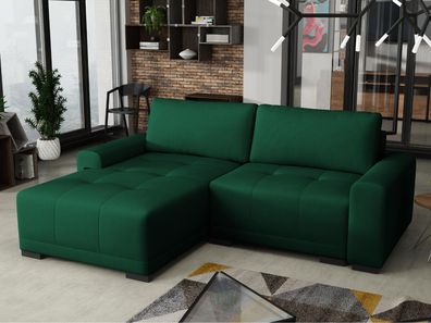 Ecksofa Milton L-Form Polsterecke Schlaffunktion mit Bettkasten Modern Eckcouch