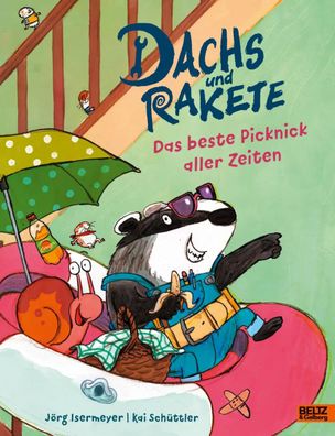 Dachs und Rakete - Das beste Picknick aller Zeiten | Vierfarbiges Bilderbuch