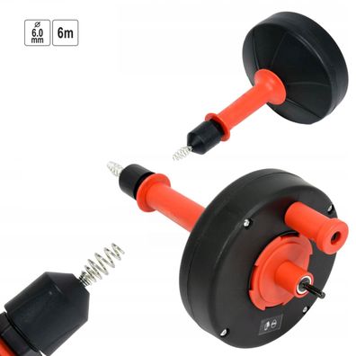 Rohrreinigungsspirale Rohrreinigungswelle mit Maschinenanschluss 6m