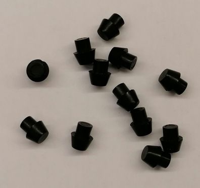 50 Stk PVC-Fuß zum Eindrécken 9x5 fér Tisch Gehäuse schwarz GF1-ESS