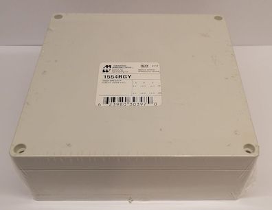 Hammond 1554RGY Kunststoff-Gehäuse 160x160x60 grau
