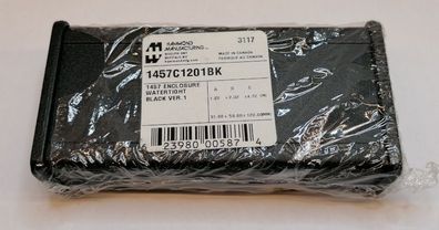 Hammond 1457C1201BK Alu-Profilgehäuse 120x59x31 schwarz