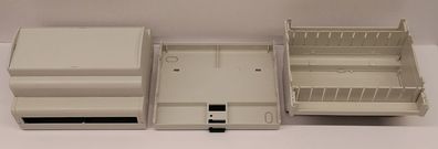 ABS Kunststoff Gehäuse MR6-KCL hellgrau 105x61,7x87,5mm DIN-Hutschiene