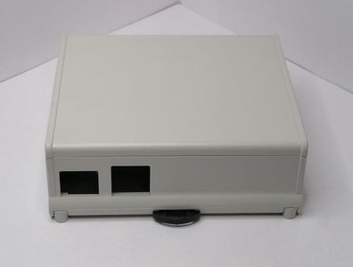 ABS Gehäuse MR6-BMX-R1 Raspberry-PI hellgrau 107x38x96mm fér DIN-Hutschiene