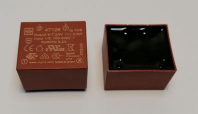 Printnetzteil SNT Modul MT47124 Myrra 2,5W Primär 100-240VAC Sekundär 12V DC 210mA