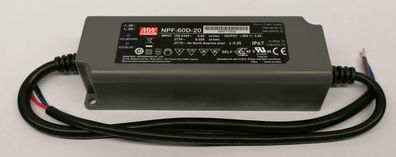 Mean Well NPF-60D-20 Led Netzteil KSQ 60W 20V 3A CV + CC dimmbar IP67