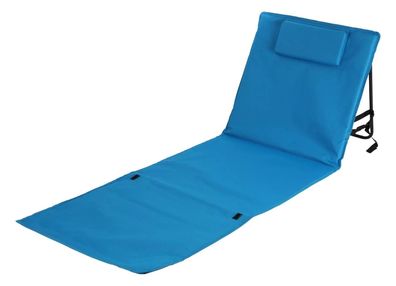 Klappbare Strandmatte mit Rückenlehne und Kopfpolster Strandliege Sonnenliege