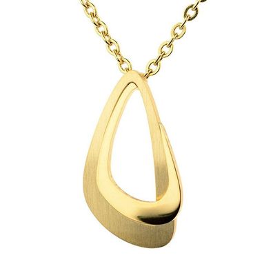 Anhänger - Edelstahl - Gold IP - Ornament
