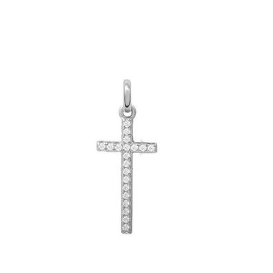 Anhänger - Sterlingsilber - Kreuz mit Zirkonia