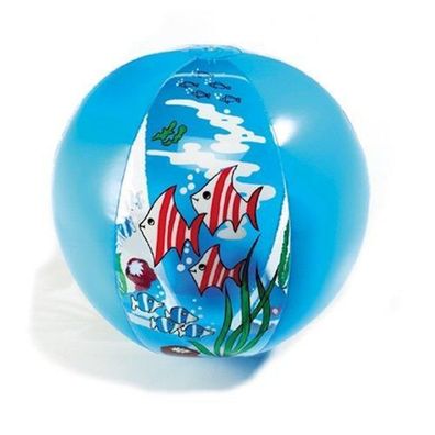 Happy People - Wasserball - Ozean (55cm) Strandball Badespaß Wasserspielzeug
