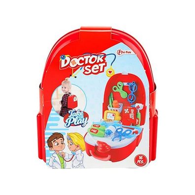 Toi-Toys DOCTOR Doktor-Set 20tlg Rucksack Arztspielzeug Kinder Rollenspiel Arzt