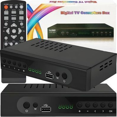 DVB-T2 Receiver Digital Full HD TV USB Scart HDMI HEVC Tuner Empfänger Retoo
