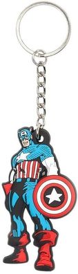 Captain America Schildanhänger - Marvel Schlüsselanhänger aus Gummi