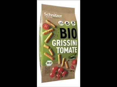 Schnitzer Glutenfreiheit 6x Bio Grissini Tomate 100g