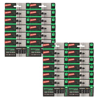 PATONA Premium 240x AAA Batterien (24x10er) Pack 1,5V Alkaline