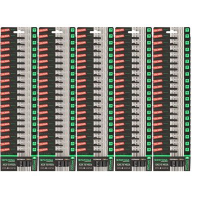 PATONA Premium 1000x AAA Batterien (100x10er) Pack 1,5V Alkaline