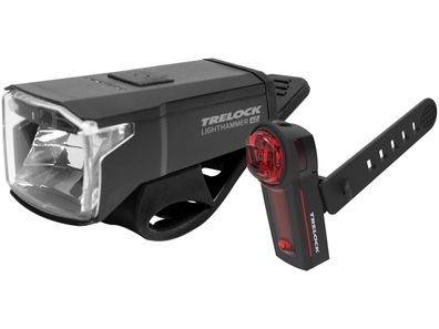 Trelock Akku-LED-Leuchten-Set "Lighthammer LS 440 Akku-LED-Rückl