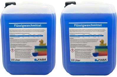 Flüssigwaschmittel Konzentrat Vollwaschmittel 2x10 L blau