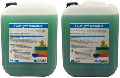 20 L Flüssigwaschmittel Konzentrat grün 2 x 10 L