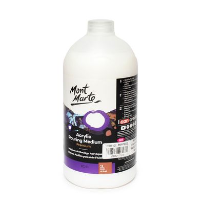 Mont Marte - Premium Pouring Medium - 1 Liter, Flüssiges Malmittel