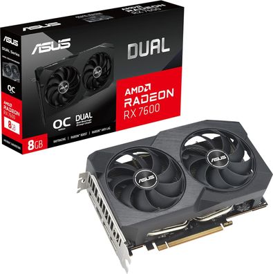 ASUS Dual Radeon RX 7600 V2 OC Edition 8GB Grafikkarte