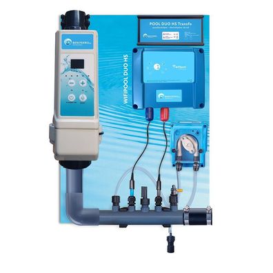 Beniferro Wifi Salzelektrolyse HS 20g/h Chlor Pool 60m³ Vormontiert + Niveauschalter