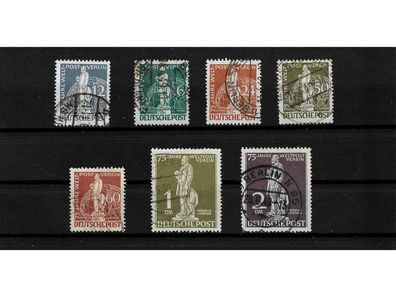 Berlin, gestempelt, MiNr. 35-41, UPU