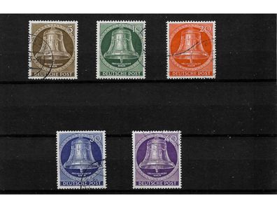 Berlin, gestempelt, MiNr. 101-105, Freiheitsglocke (III)