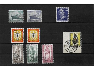 Berlin, gestempelt, Jahrgang 1955, MiNr. 126-134