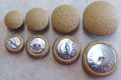 Polsterknöpfe mit Öse Kunstleder 828 Beige
