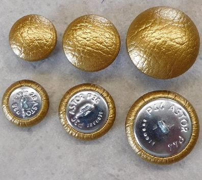 Polsterknöpfe mit Öse Kunstleder 802 Gold
