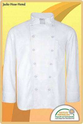 Kochjacke Bäckerjacke Kochbekleidung Berufskleidung Gastronomie Langarm S - 5XL