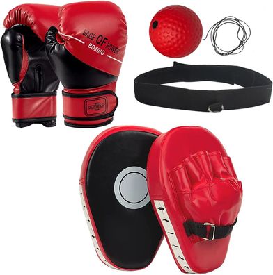 Das 3-In-1-Boxset Für Kinder Umfasst Handschuhe, Trainings Matten Und Reaktion
