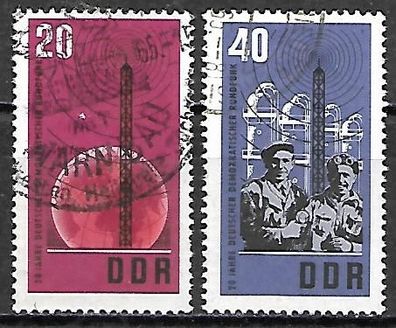 DDR gestempelt Michel-Nummer 1111-1112