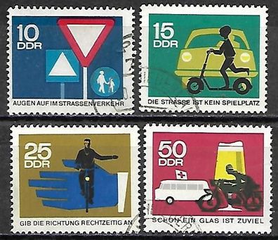 DDR gestempelt Michel-Nummer 1169-1172