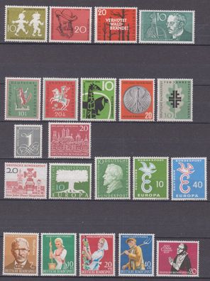 BRD postfrisch Jahrgang 1958 siehe Bild