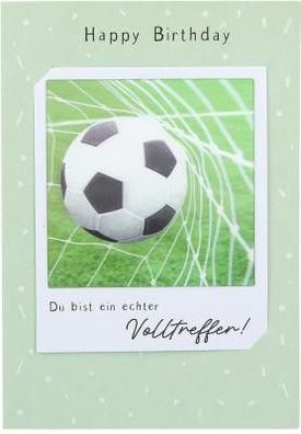 3D Polaroid Klappkarte - Happy Birthday Du bist ein echter Volltreffer!