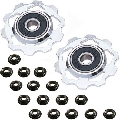 Schaltwerkrollen Alu 10Zähne, silber / / /ar, Point, 10102501